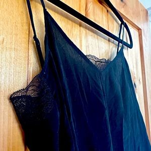 Sezane silk and lace camisole